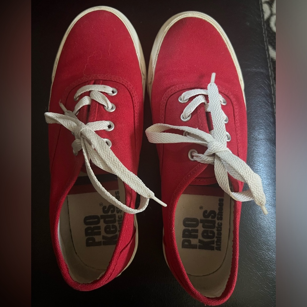 Red Pro Keds Shoes , Size 6